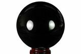 Polished Obsidian Sphere - Mexico #163290-1